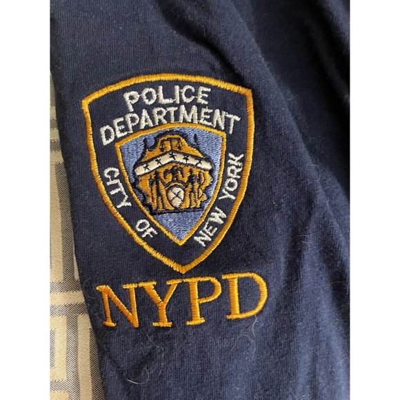 NYPD Navy Blue Cotton Short Sleeved T-shirt Sz XL - Picture 4 of 7